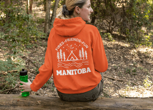 C & Win Sports Manitoba-Fires, Friends, Fun Hoodie (Double Sided) - C & Win Sports